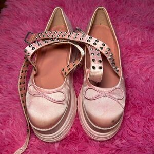 Dollskill Current Mood- Pretty Barre Baby Platform Sneaker size 9